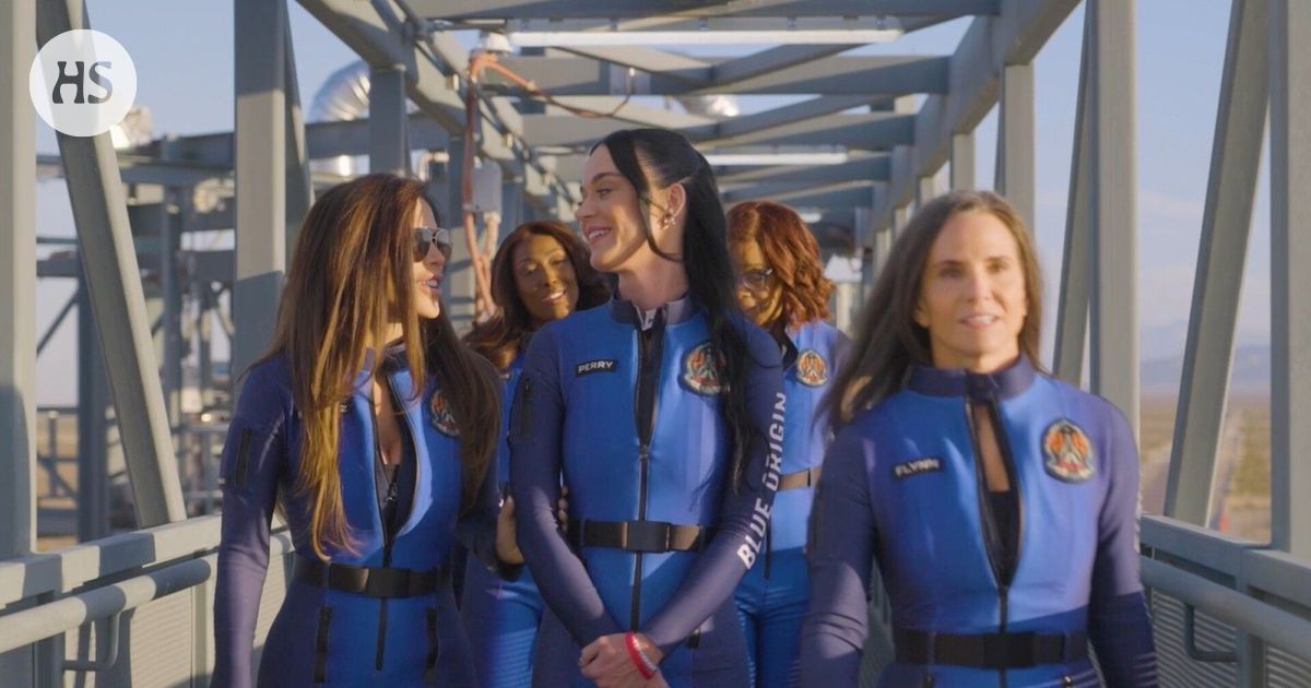 Poptähti Katy Perry kävi avaruudessa