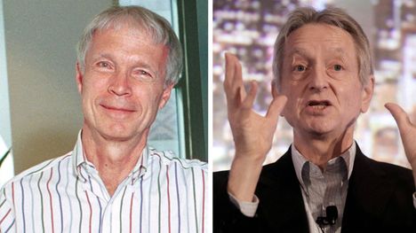 John J. Hopfield (vas.) ja Geoffrey E. Hinton voittivat fysiikan Nobelin.