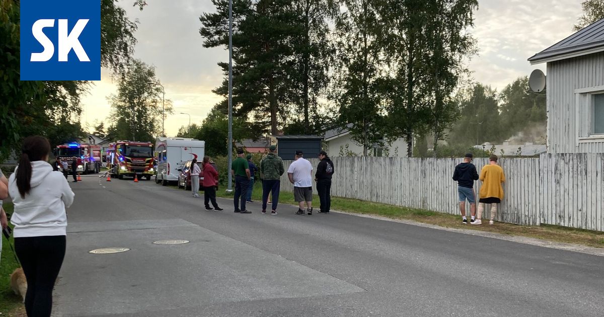Piharakennuksessa sijainnut sauna tuhoutui palossa Vanhakoivistontiellä Porissa
