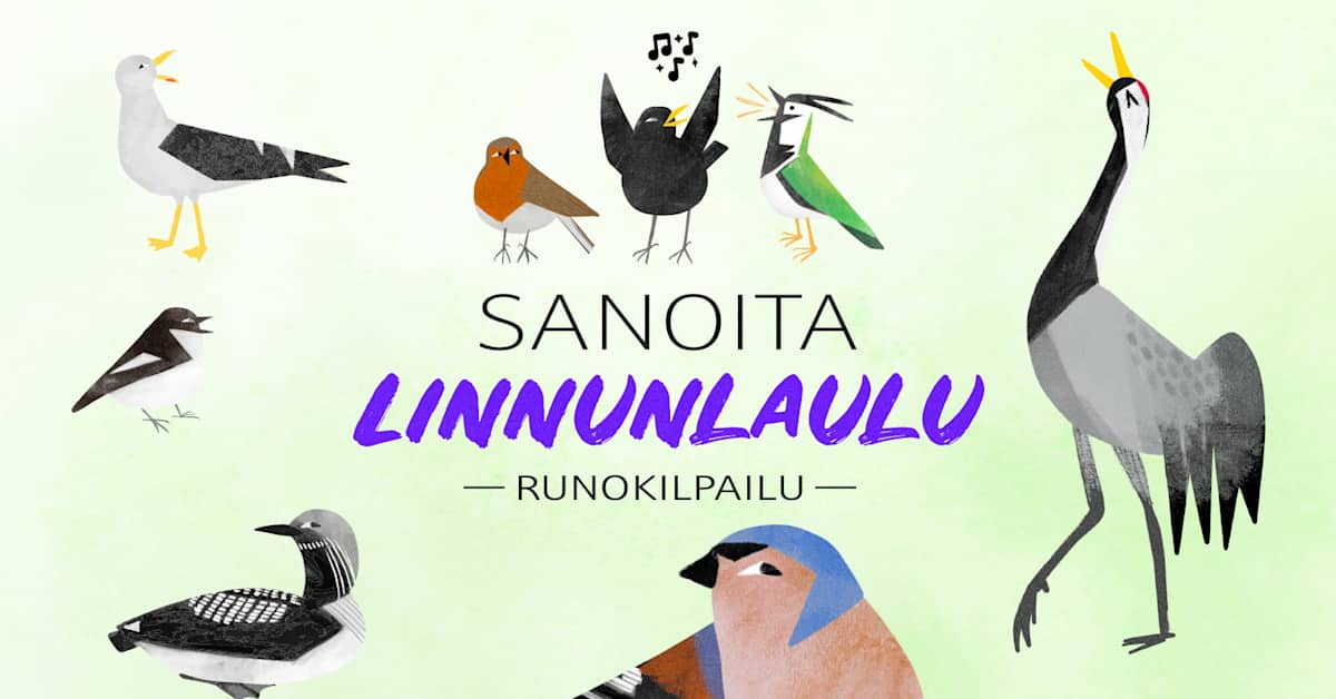 Lähetä oma runosi Sanoita linnunlaulu -runokilpailuun | Yle Luonto