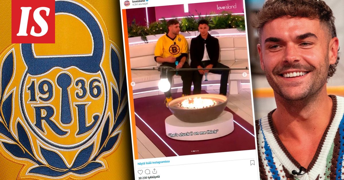 Love Island UK -kilpailijalla oli Rauman lukko t-paita