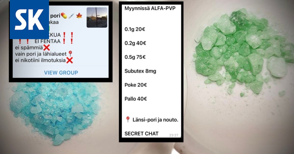 Alfa-PVP:tä kaupataan huumeryhmissä Satakunnassa – poliisi ei ole tehnyt takavarikoita