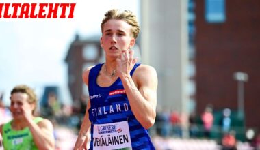 Juho Venäläinen, 18, teki sen taas! Pinkoi jälleen uuden SE-tuloksen