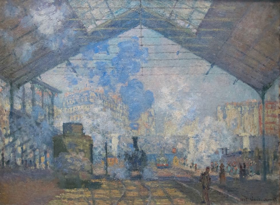 Claude Monet, Saint-Lazaren rautatieasema, 1877