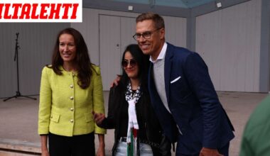 Huivi aiheutti erikoisen tilanteen Stubbin kuvausjonossa