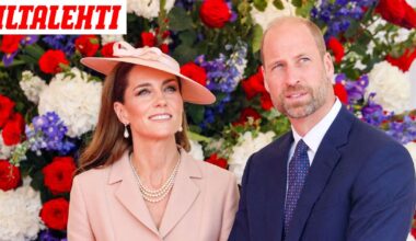 William ja Catherine veivät lapsensa kirkkoon