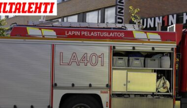 Vesitaso rullasi järveen Inarissa