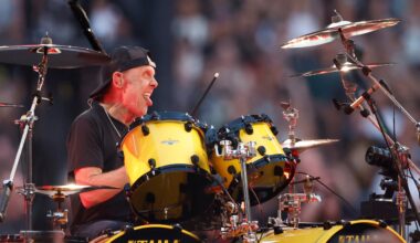 Video: Metallican Lars Ulrich antoi fanin soittaa rumpujaan keikalla