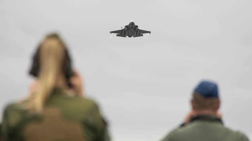 f-35-hävittäjä Tervossa.