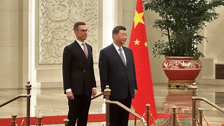 Alexander Stubb ja Xi Jinping.