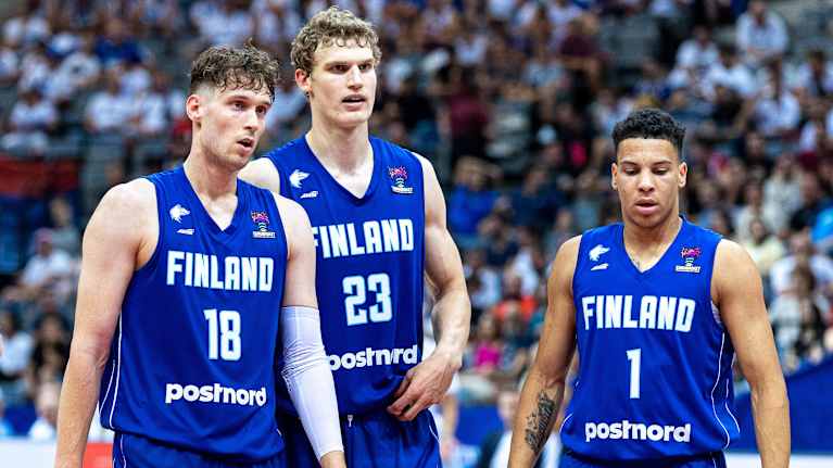 Mikael Jantunen, Lauri Markkanen ja Miro Little johdattivat Suomen puolivälieriin EM-kisoissa 2022.
