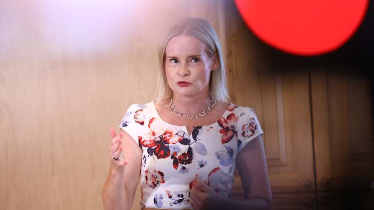 Riikka Purra kertoo budjetista.