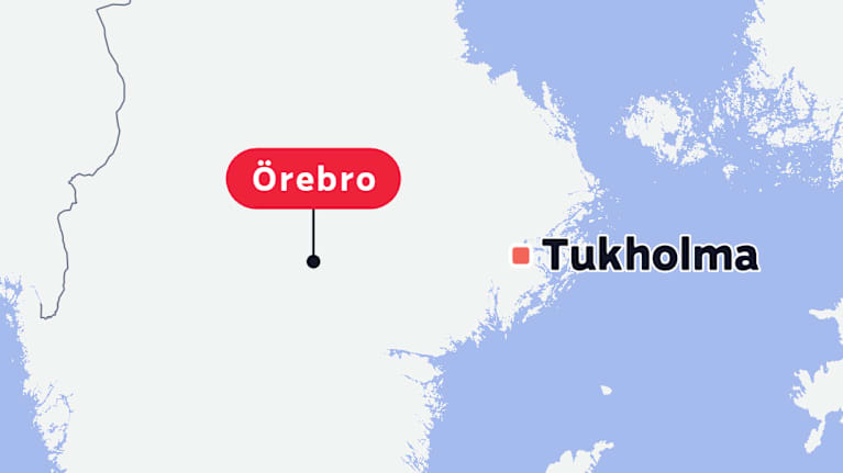 Örebron sijainti Ruotsissa.