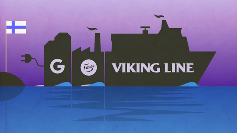 symbolinen kuvituskuva aiheeseen joka käsittelee yritysten mahdollista lähtöä Suomesta.