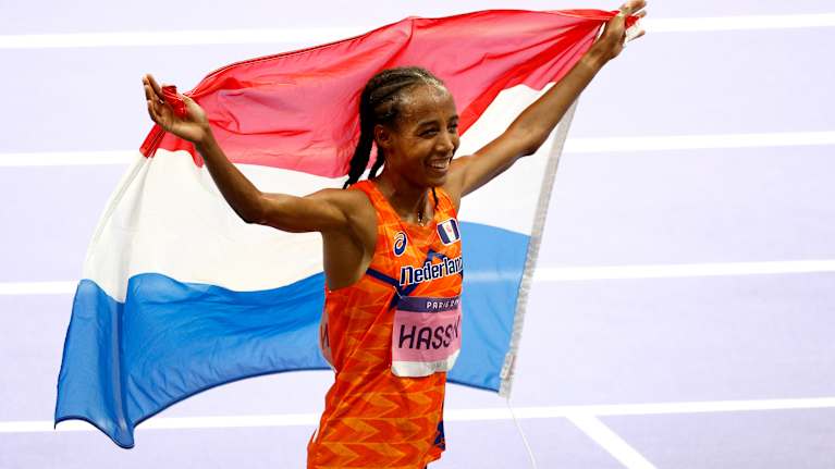 Sifan Hassan Pariisin olympialaisissa.
