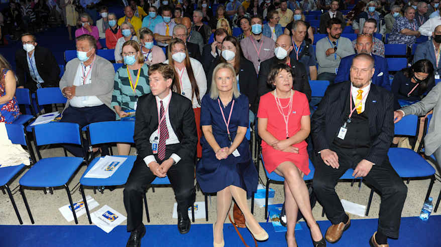 Perussuomalaiset vuosikokous 2021.