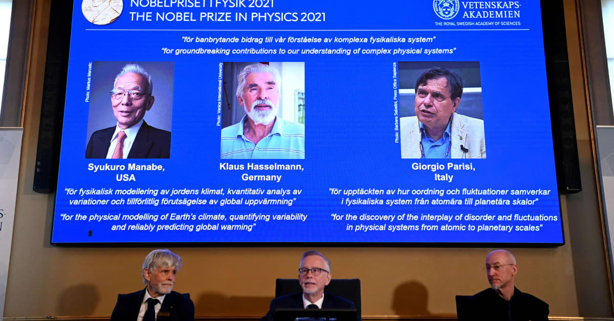 Fysiikan Nobel-palkinto ilmastonmuutoksen monimutkaisten perusteiden avaajille