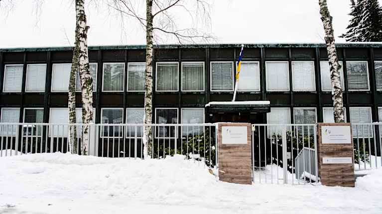 Ukrainan suurlähetystö Helsingin Kulosaaressa.