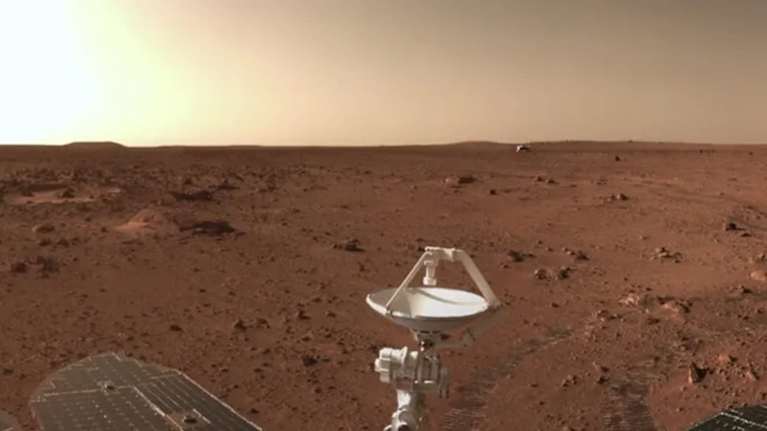 Utopia Planitia -tasankoa kiinalaisen Zhurong-kulkijan kuvaamana kesäkuussa 2021.