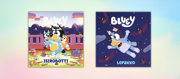 Perheiden uusi suosikki Bluey nyt kirjoina!