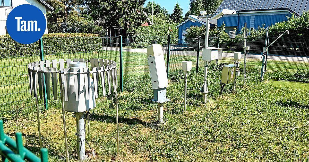 Paljonko Tampereella on oikeasti asteita? – Nämä laitteet pienellä pläntillä keskellä omakotialuetta kertovat Tampereen viralliset hellelukemat | Paikalliset