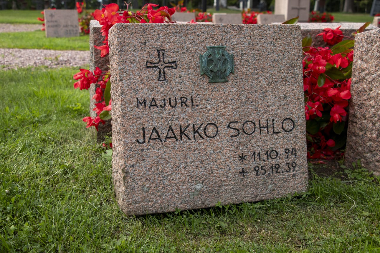 Jaakko Sohlo on haudattu Limingan sankarihautaan.