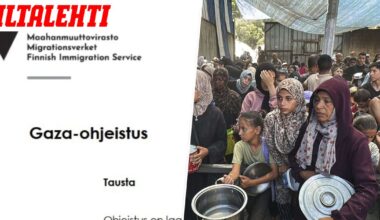 Kaikki gazalaiset oikeutettuja turvapaikkaan Suomessa