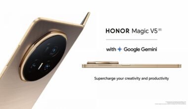 Honor Magic V5 on varustettu esiasennettuna Google Geminillä.