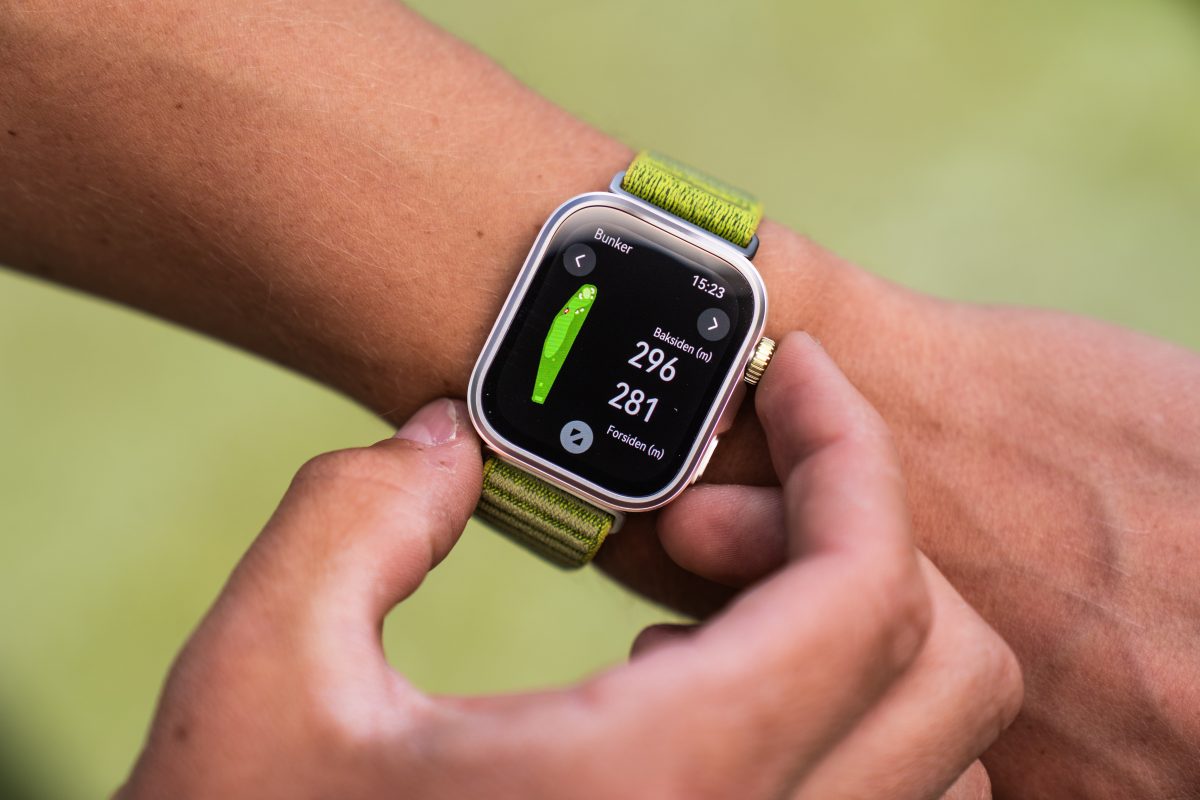 Huawei on panostanut muun muassa golfaamista tukeviin toimintoihin. Kuvassa Huawei Watch Fit 4 Pro.
