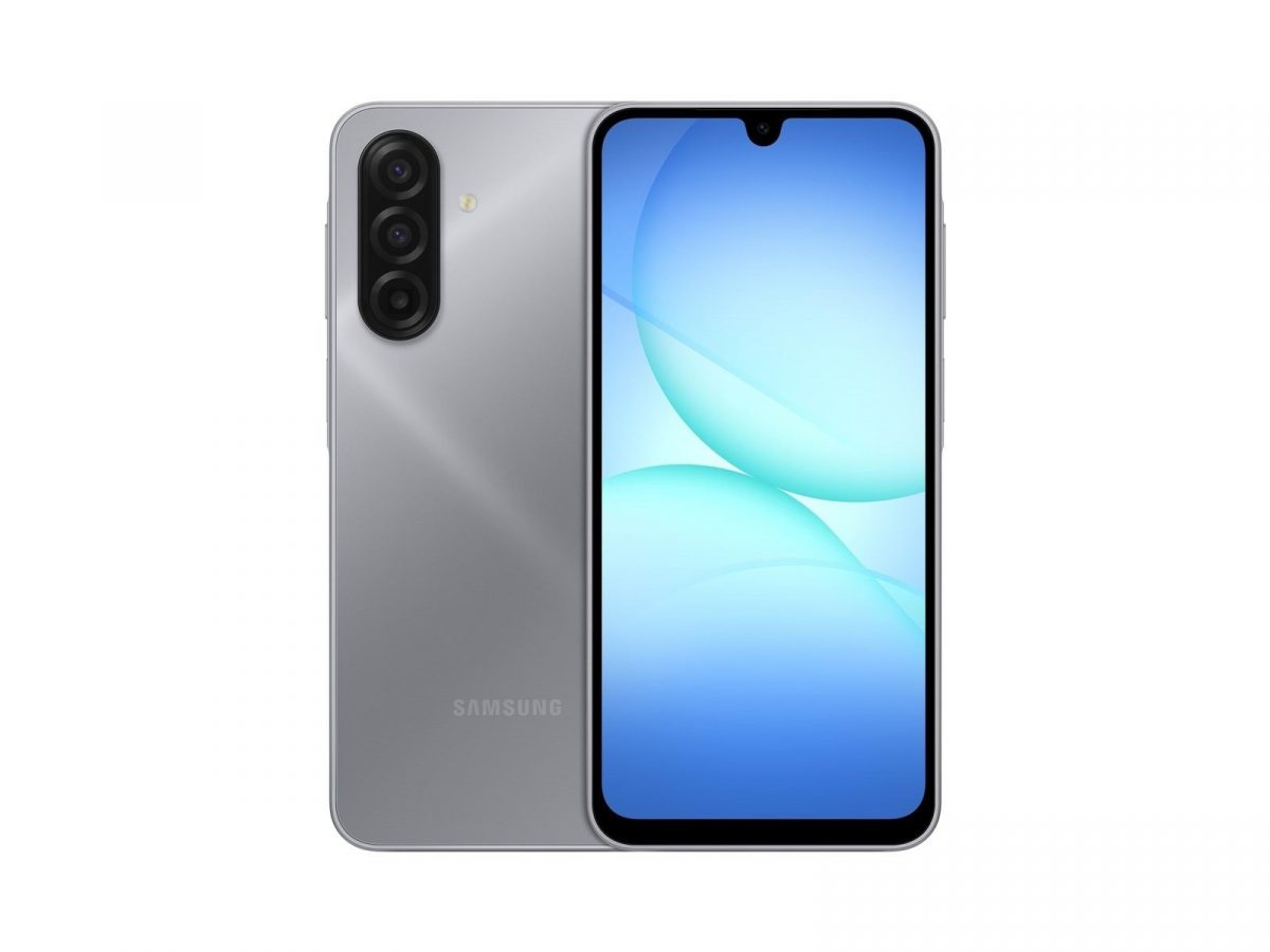 Samsung Galaxy A17 LTE harmaana.