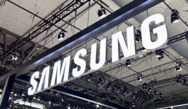 Samsung logo.