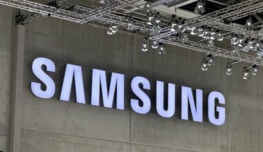 Samsung logo.