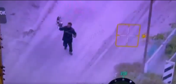 Kylmäpäinen ukrainalaismies tuhosi Venäjän räjähdedronen paljain käsin