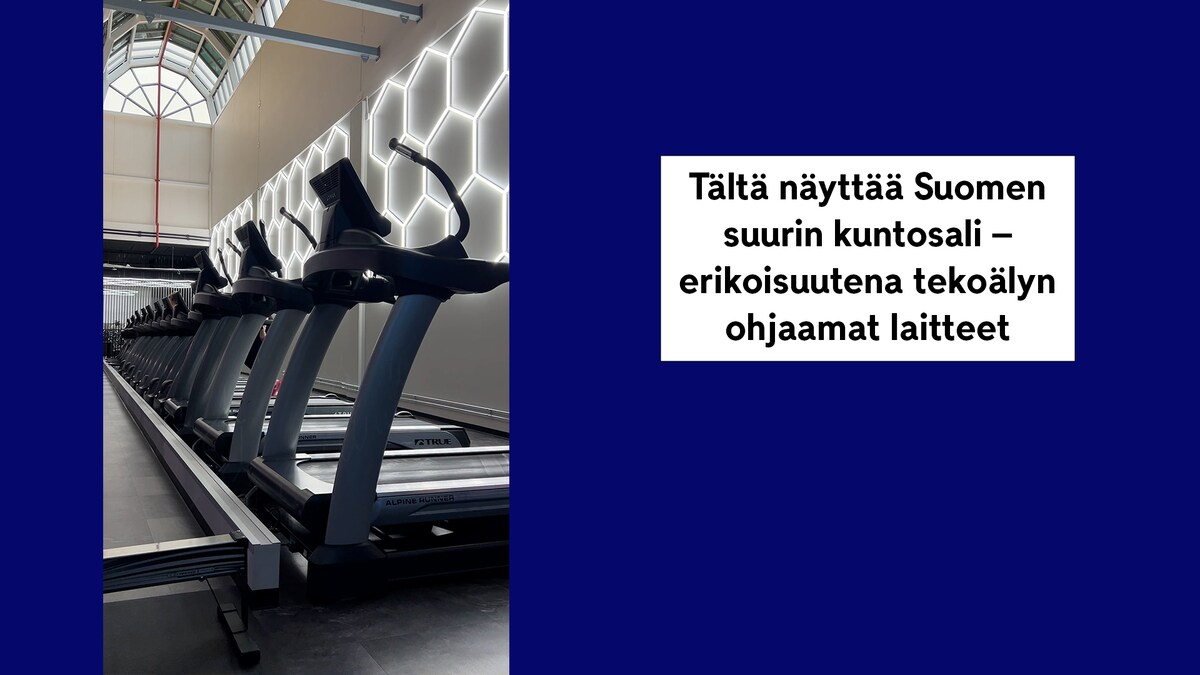 Tältä näyttää Suomen suurin kuntosali – erikoisuutena tekoälyn ohjaamat laitteet | Videot