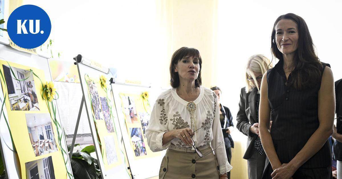 Suzanne Innes-Stubb vei kiovalaiskouluun Muumi-kirjoja ja pääsi hetkeksi askartelemaan | Uutissuomalainen