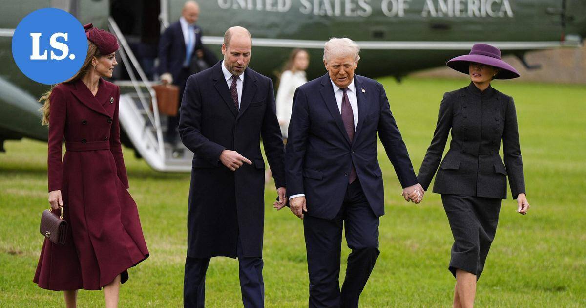 Trumpin valtiovierailu Britanniaan alkoi virallisesti, kuninkaalliset vastassa | Uutissuomalainen