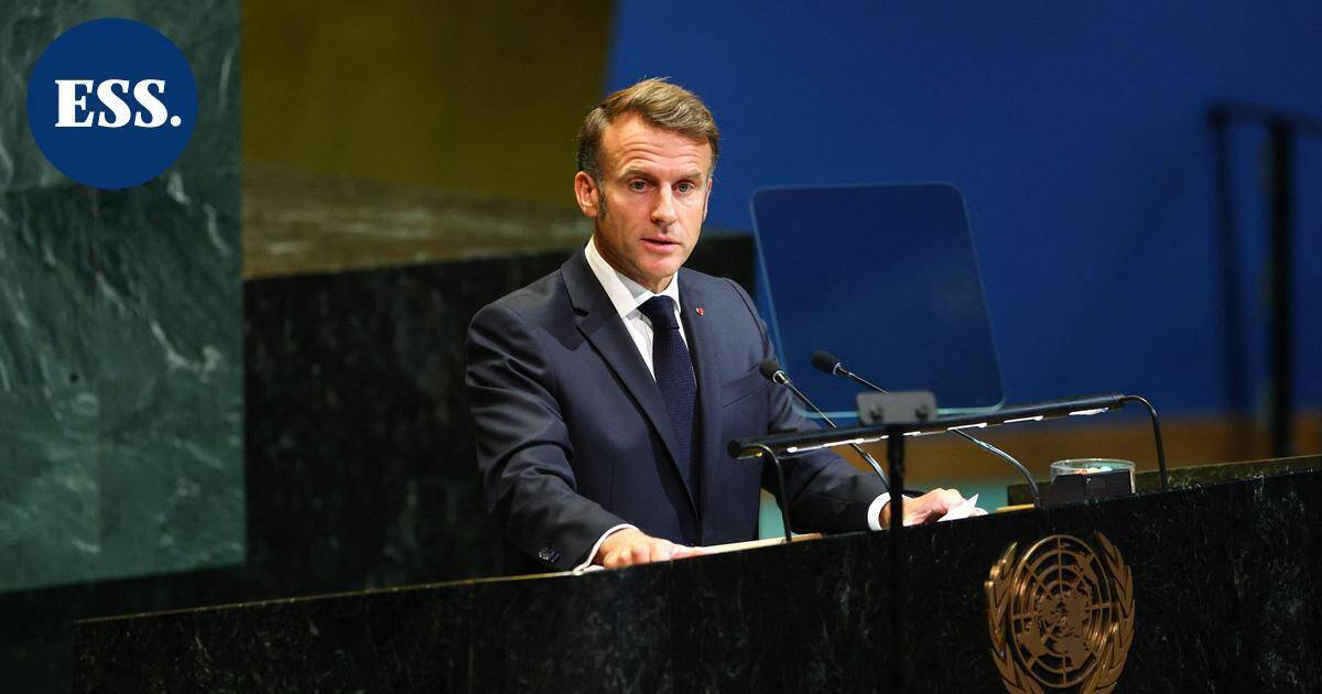 Macron ilmoitti YK:ssa Ranskan tunnustavan Palestiinan valtion – "Rauhan aika on tullut" | Uutissuomalainen