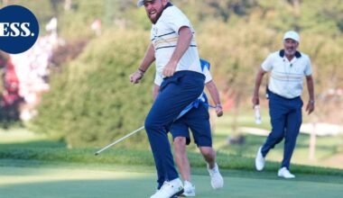 Euroopan joukkue juhlii golfin Ryder Cupin voittoa | Urheilu