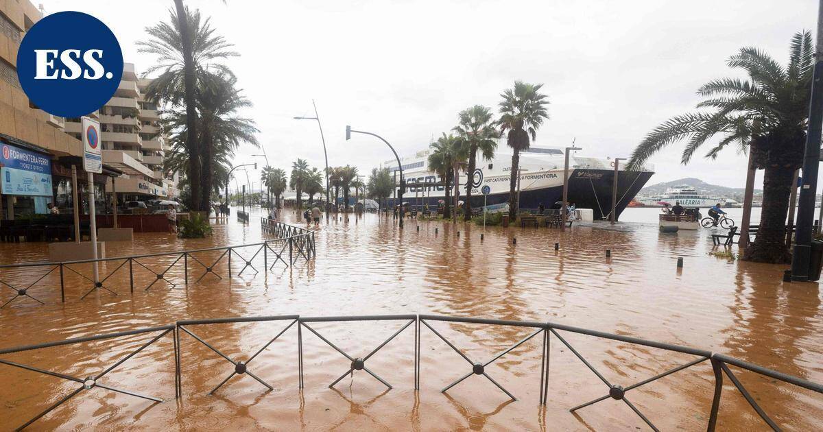 Ibizan lomasaarella pahoja tulvia, Valencian sateet helpottivat | Uutissuomalainen