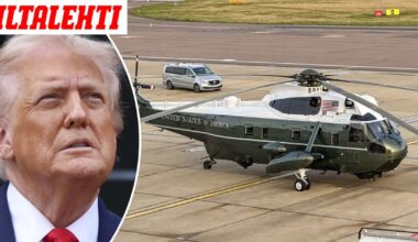 Trumpin helikopteri teki hätälaskun – Presidenttipari kyydissä