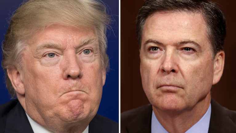 Donald Trump och James Comey