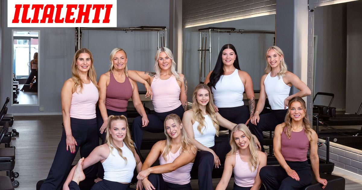 Wellnessmalli 2025 -finalistit poseeraavat sporttikuvissa