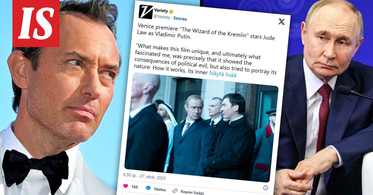 Uusi elokuva Putinista – pääroolissa Jude Law