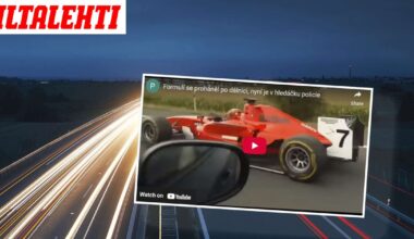 Joku ajoi "Kimi Räikkösen Ferrarilla" moottoritiellä – Poliisi puuttui peliin