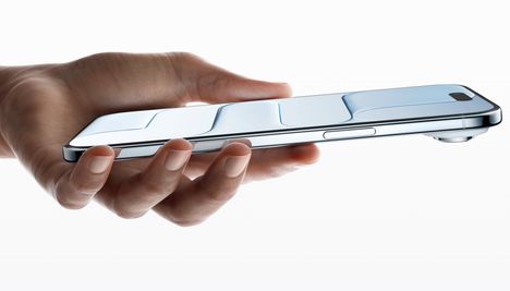 Ohuudestaan huolimatta Apple mainostaa uuden Air-puhelimen olevan erittäin kestävä.