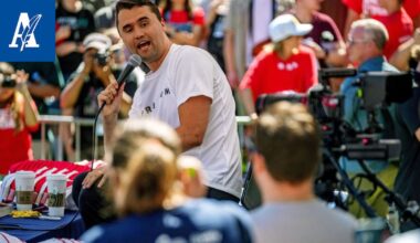 Oikeistoaktivisti Charlie Kirk ammuttiin kesken puheen Yhdysvalloissa – ampuja yhä karkuteillä