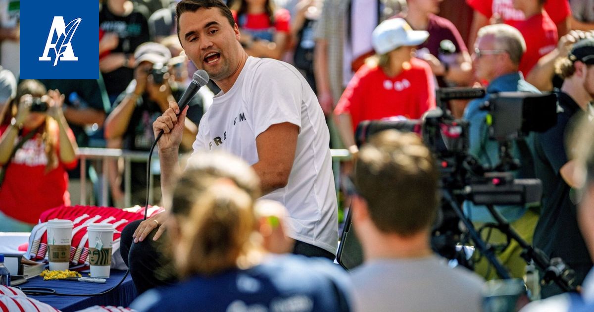 Oikeistoaktivisti Charlie Kirk ammuttiin kesken puheen Yhdysvalloissa – ampuja yhä karkuteillä