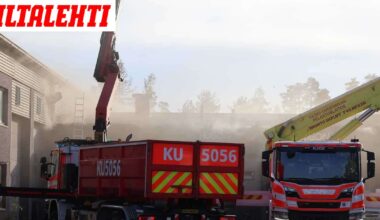 Suuri tulipalo Tuusulassa – Alueen asukkaiden suljettava ovet ja ikkunat