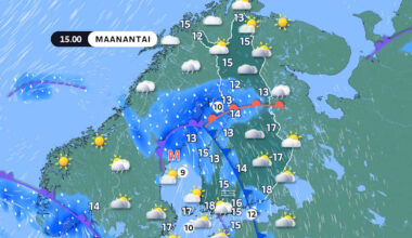 Alkuviikoksi on luvassa sadetta sateen perään, kertoo Ylen meteorologi Anne Borgström | Uutisia lyhyesti