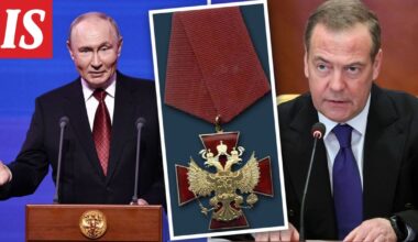 Medvedev sai vaatimattoman kunniamerkin Putinilta – Lavrov meni edelle